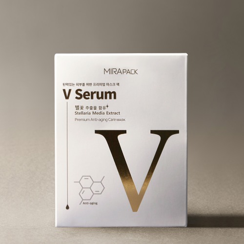 [더유핏]미라팩 피부탄력 V-SERUM 마스크팩(20매입)